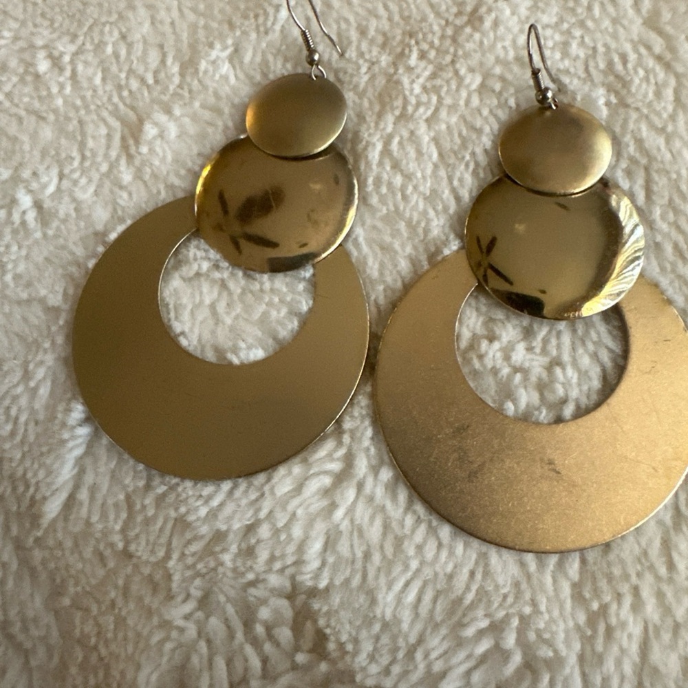 Modern Gold Geometric Earrings